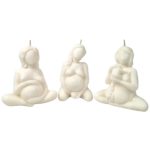trio bougies accouchement grossesse