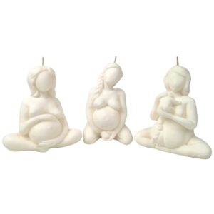 trio bougies accouchement grossesse