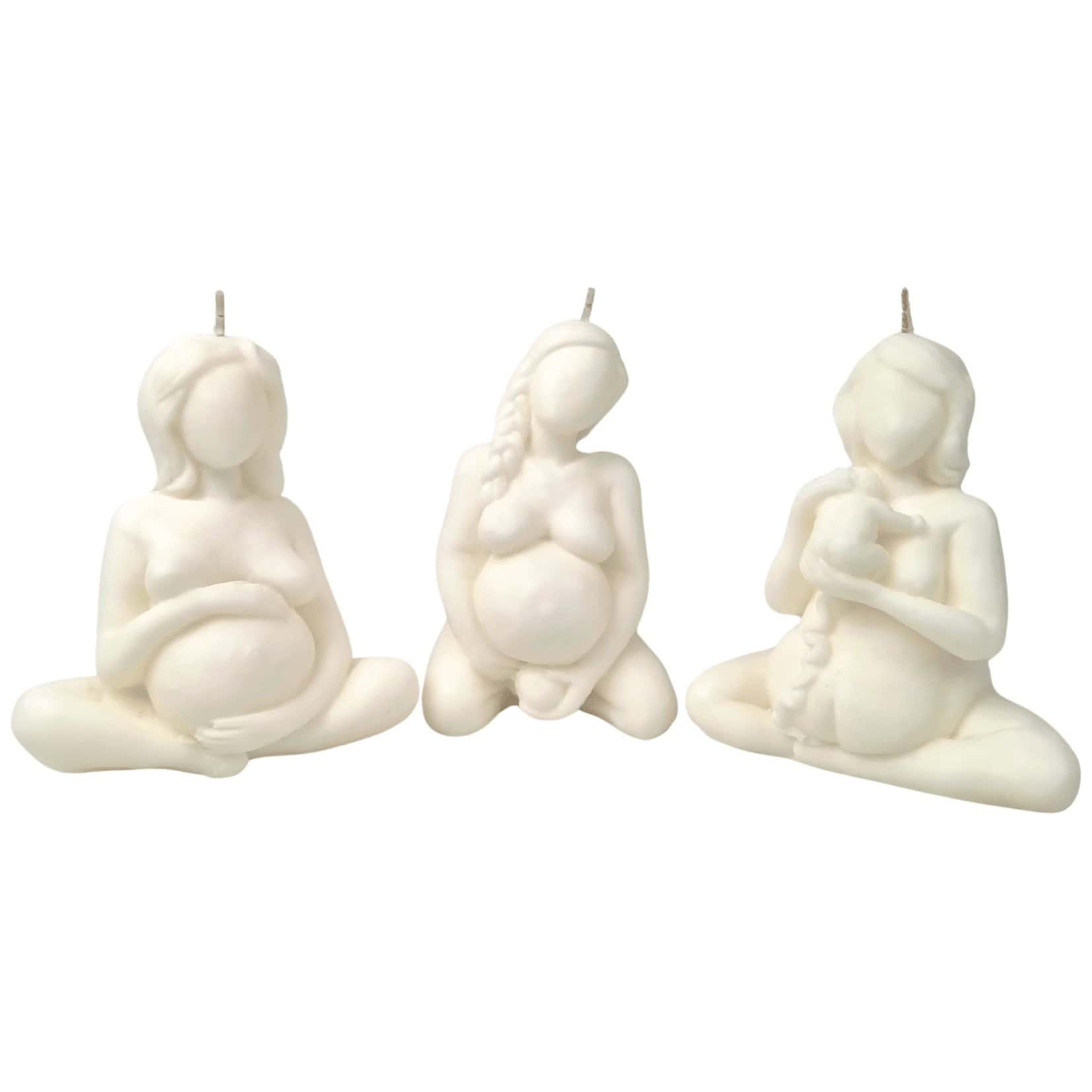 trio bougies accouchement grossesse