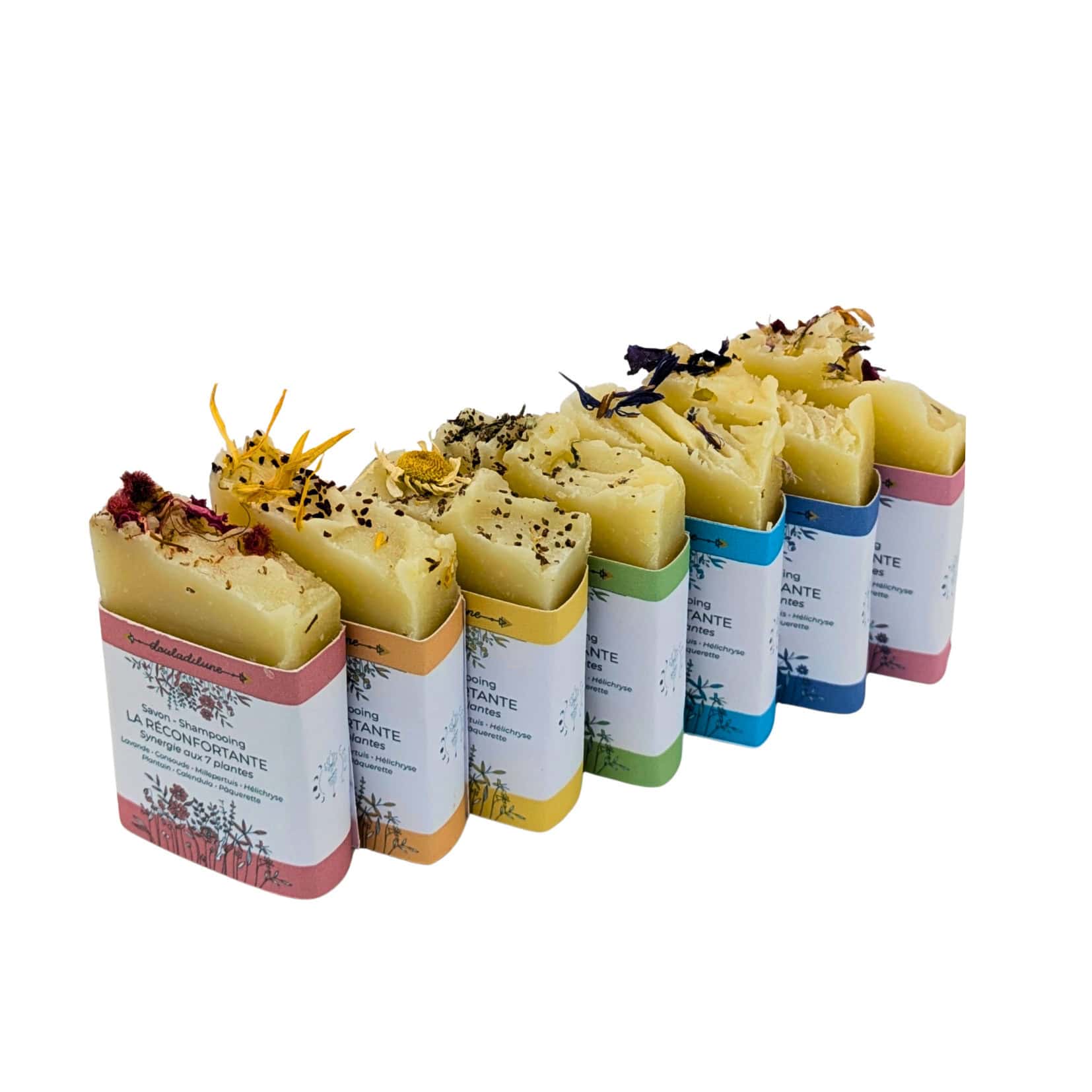 🌈 Coffret échantillons du savon LA RÉCONFORTANTE – 7 couleurs de l'arc-en-ciel